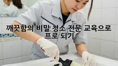 ✨ 깨끗함의 비밀: 청소 전문 교육으로 프로 되기! 🧹