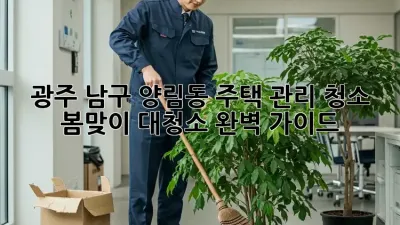 광주 남구 양림동 주택 관리 청소: 봄맞이 대청소 완벽 가이드